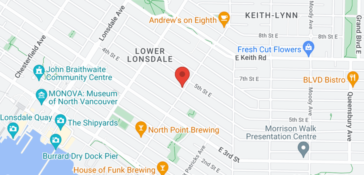 map of 451 ST. ANDREWS AVENUE